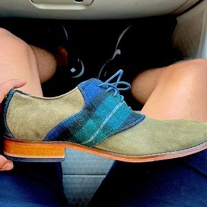 Cole haan oxford shoes green and peacock color